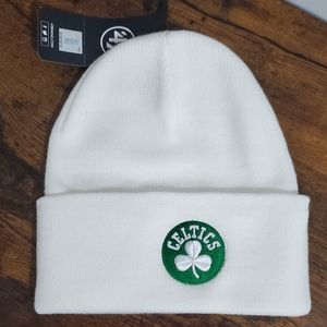 Boston Celtics '47 White Haymaker Cuff Knit Hat